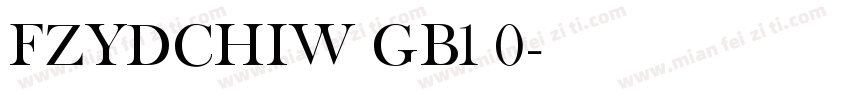 FZYDCHIW GB1 0字体转换